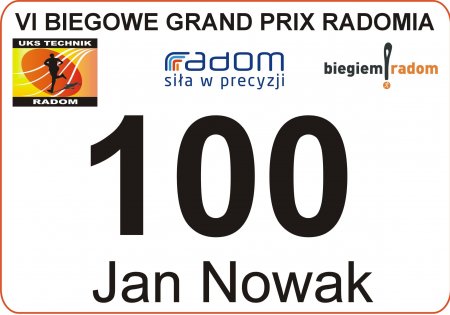 Pierwszy Bieg cyklu Grand Prix Radomia z imiennymi numerami