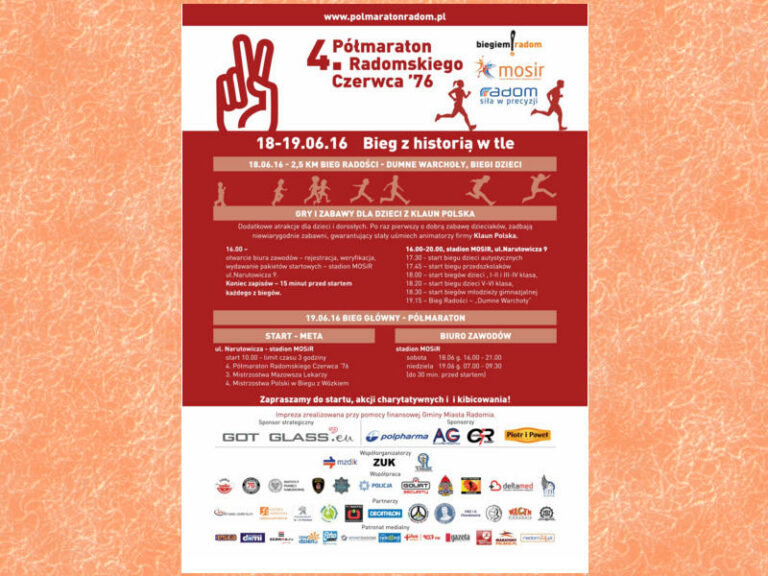 Aktualny plakat Półmaratonu do pobrania