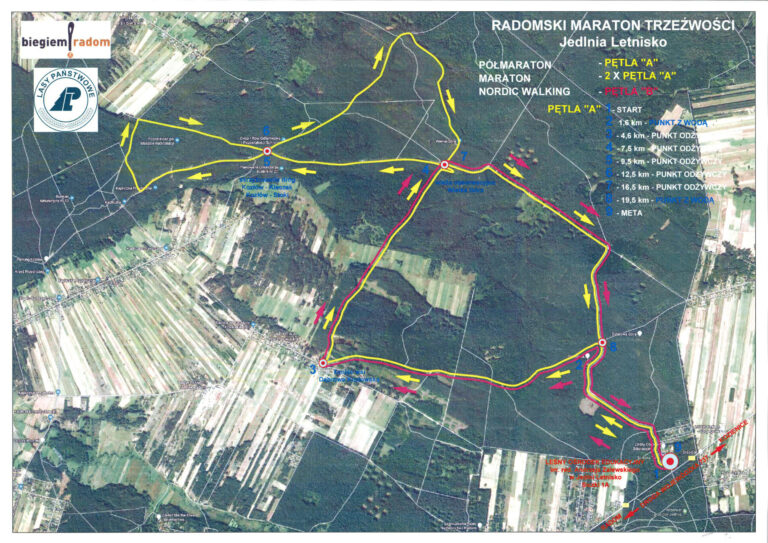 Publikujemy mapkę tras Radomskiego Maratonu Trzeźwości